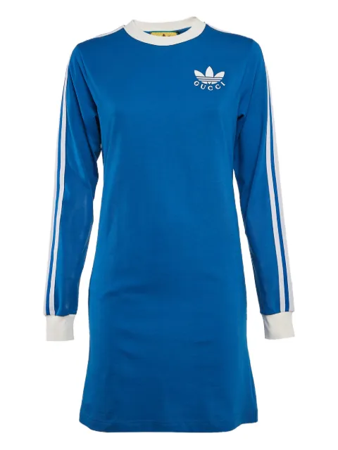 Gucci Pre-Owned vestido corto texturizado en colaboración con adidas