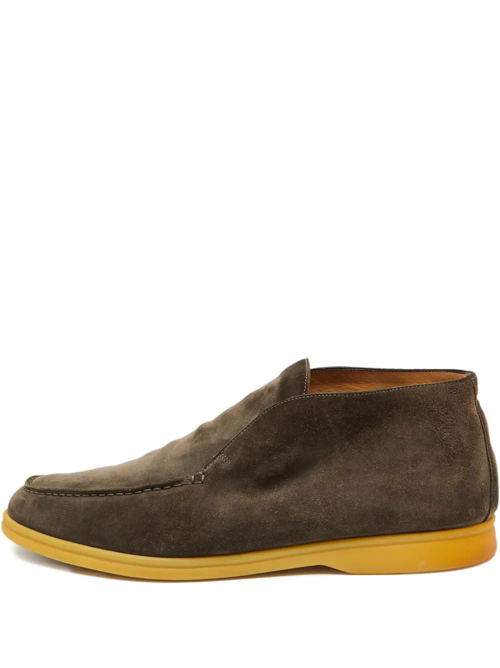 Loro Piana Pre-Owned leather loafers | Grey | Image 1