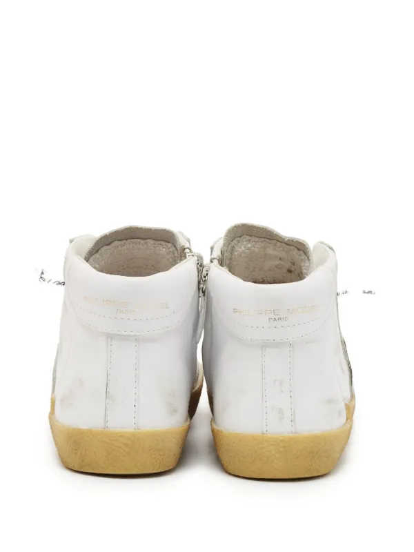 Philippe Model Paris レザースニーカー | ホワイト | FARFETCH JP