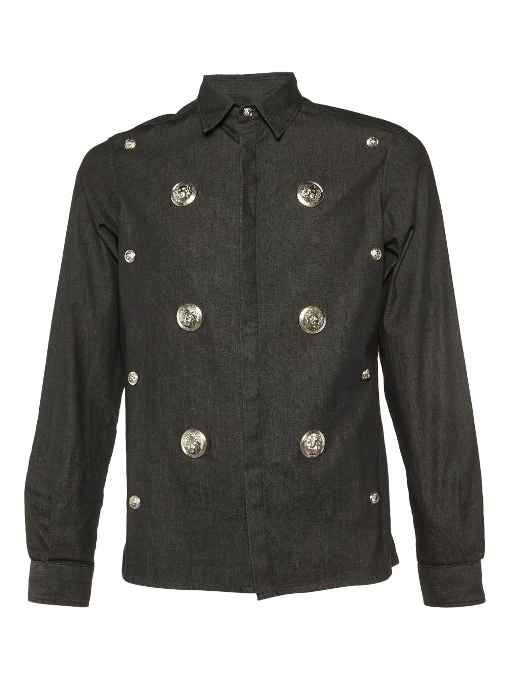 Versus Pre-Owned Medusa Head-buttons shirt | Black | Image 1
