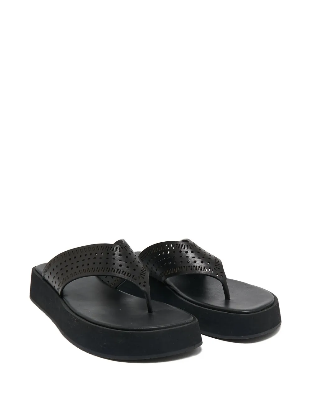 Alaïa Pre-Owned leather flat sandals | Image 2