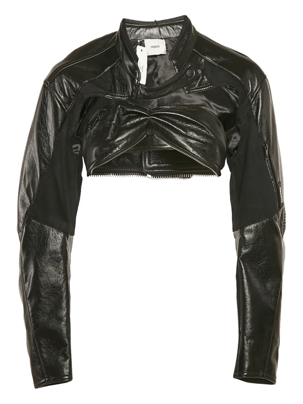 Coperni pre-owned cropped biker jacket | negro | Image 1