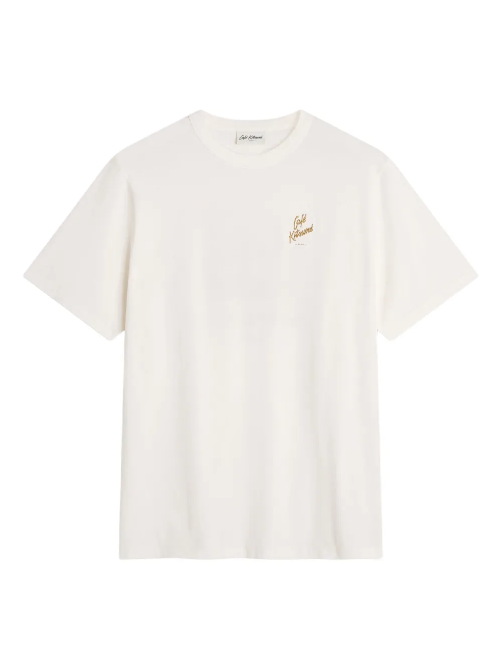 CAFÉ KITSUNÉ playera con logo bordado | blanco | Image 1