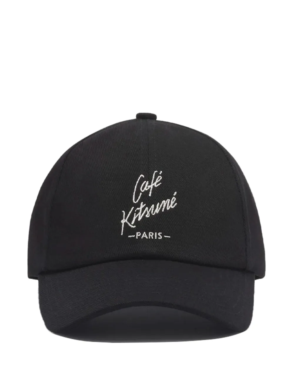 CAFÉ KITSUNÉ logo-embroidered baseball cap | Black | Image 1