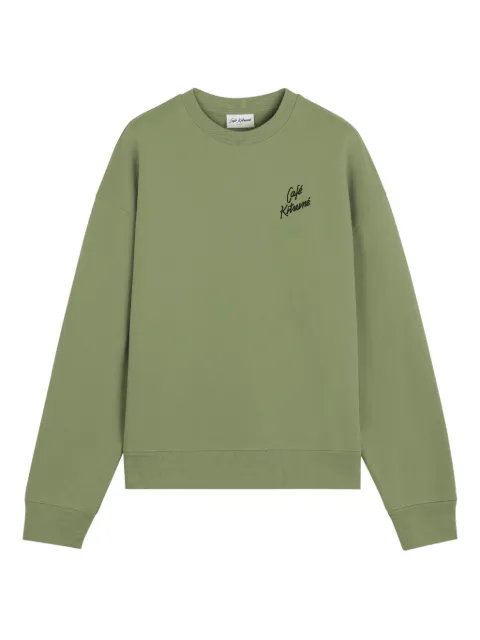 CAFÉ KITSUNÉ embroidered-logo sweatshirt