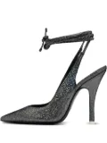 The Attico 110mm lace pumps shoes - Silver