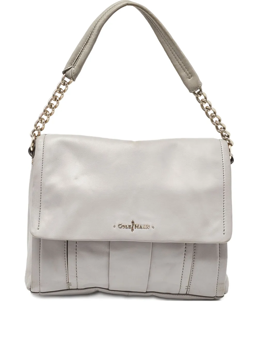 Cole Haan pre-owned pleated leather shoulder bag | Grey | Image 1