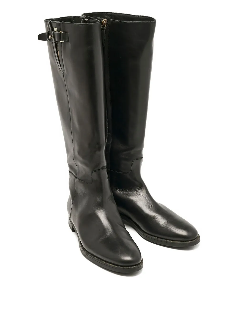 Burberry Pre-Owned leather buckled boots | Image 2