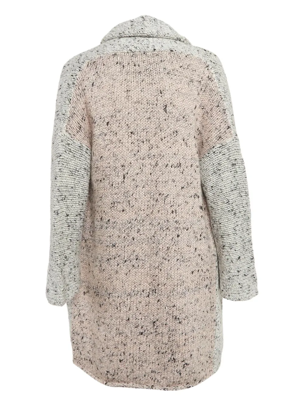Pre-owned Zadig & Voltaire Mia Mélange-effect Cardigan In Gray