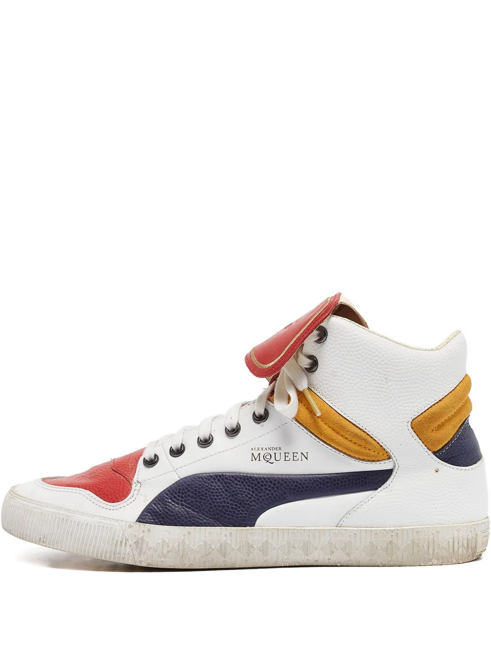 x Puma Street Climb 3 leather-panel high-top sneakers