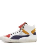 Alexander McQueen Pre-Owned x Puma Street Climb 3 leather-panel high-top sneakers - White