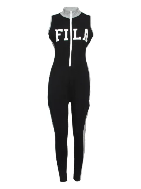 Fila logo zip-up jumpsuit