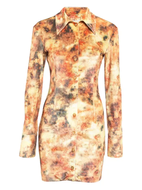 Nanushka velvet mini dress