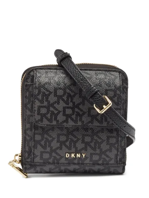 DKNY monogram-pattern cross body bag