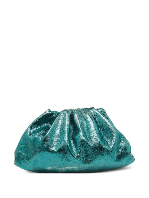 Bottega Veneta Pre-Owned metallic leather clutch bag