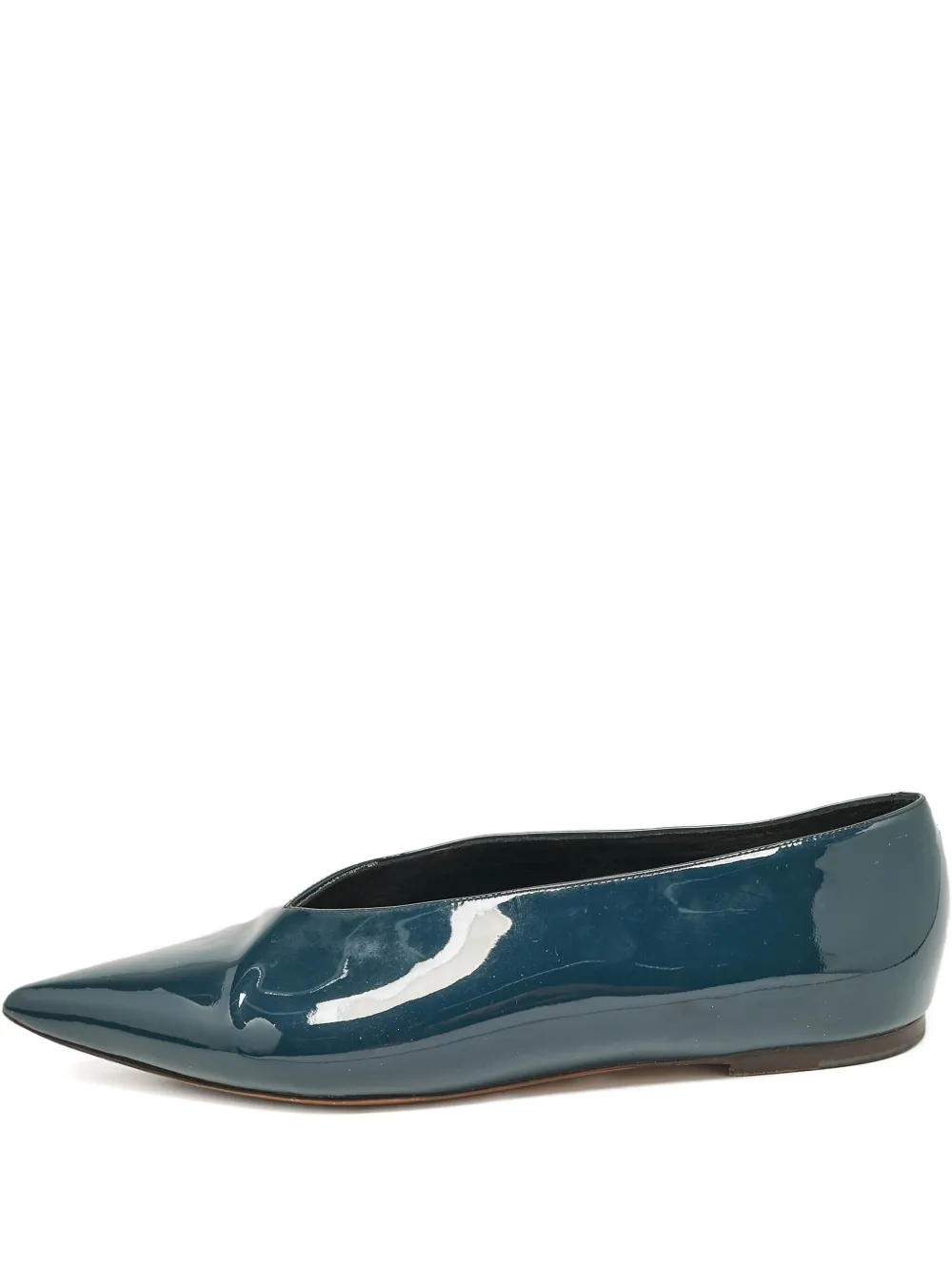 Céline Pre-Owned leather ballet flats | Blue | Image 1