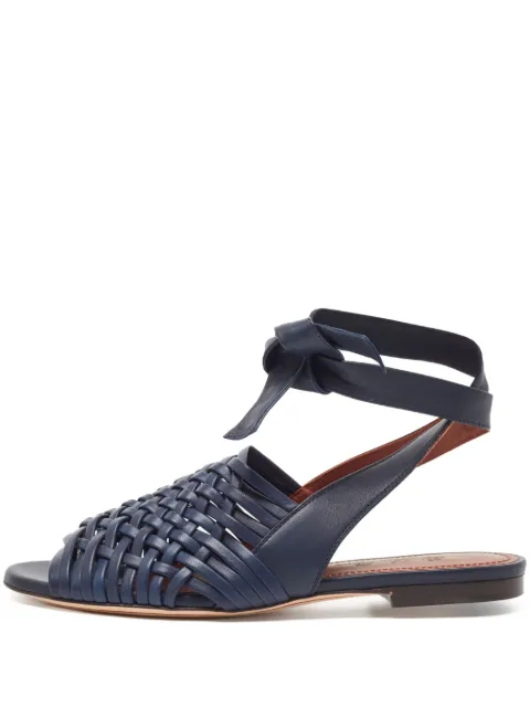 Loro Piana Pre-Owned leather woven sandals