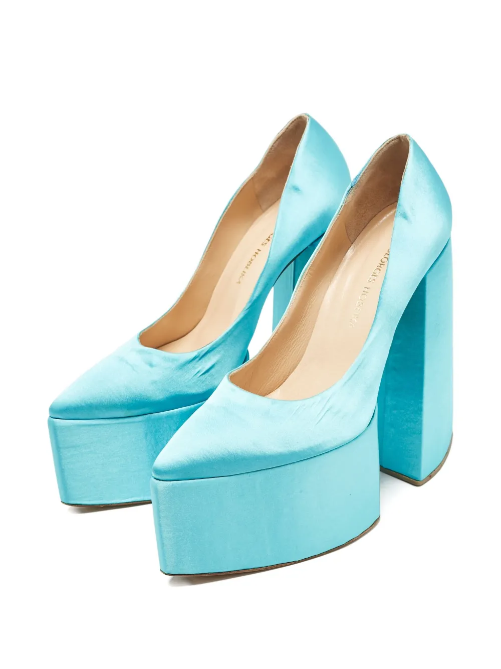 GEORGES HOBEIKA 160mm platform satin pumps | Image 2