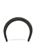 Prada Pre-Owned satin crystal-embellished headband - Black