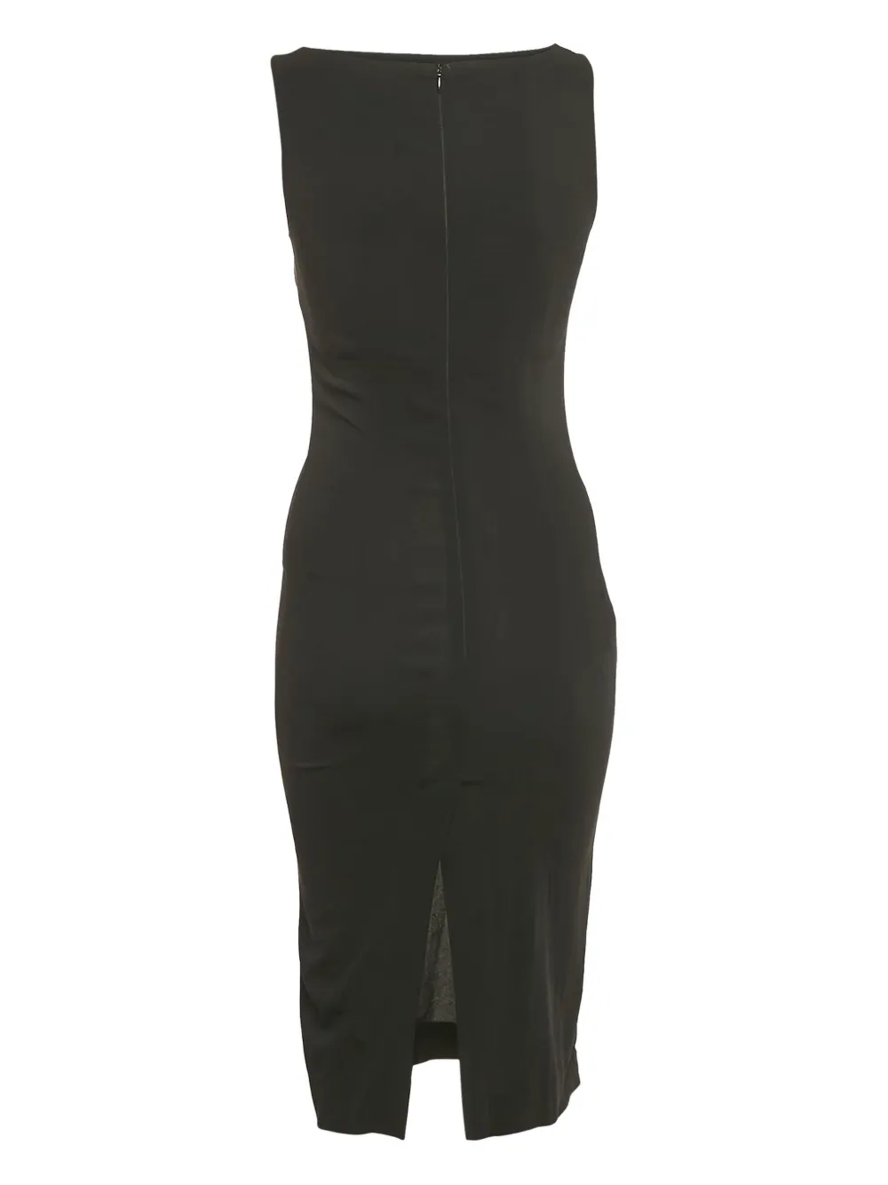 Theory Pre-owned mouwloze midi-jurk - Zwart