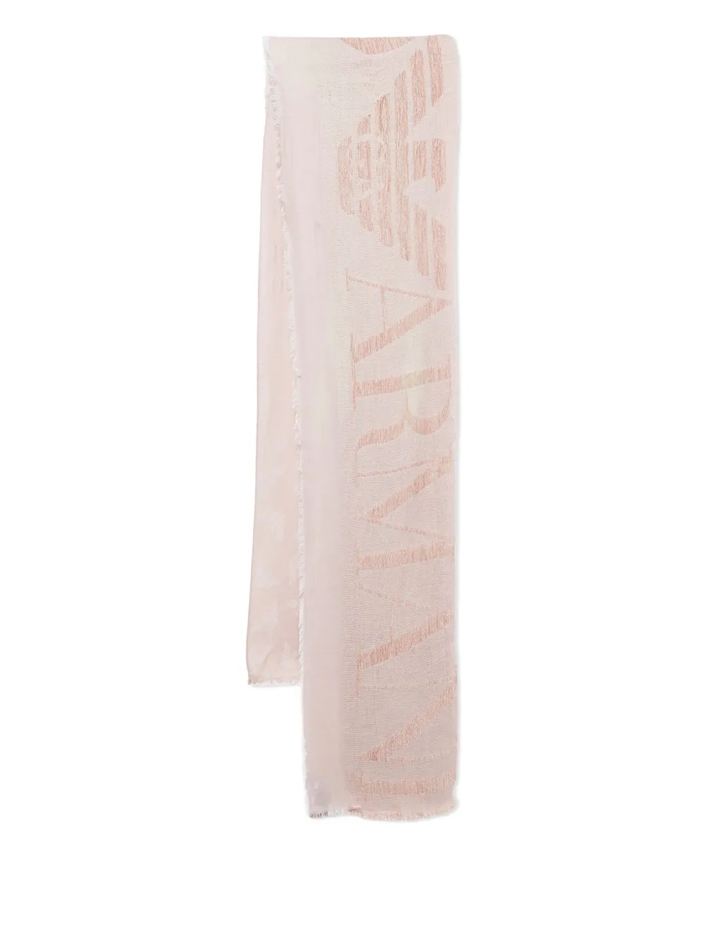 Emporio Armani Pre-Owned logo scarf | Pink | Image 1