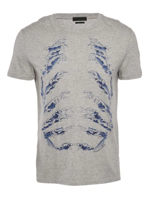 Alexander McQueen Pre-Owned wave-print T-shirt