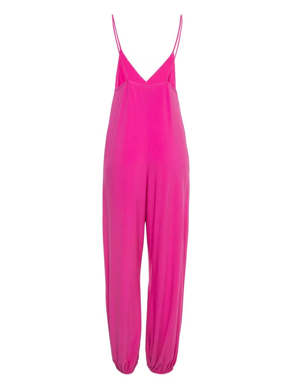 Norma Kamali Vintage V-neck cuffed jumpsuit | Pink | Image 1