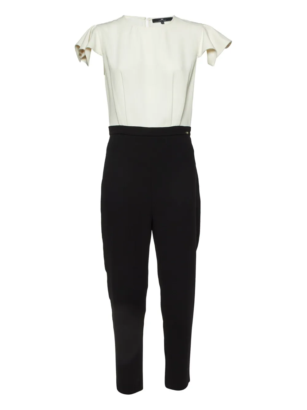 Elisabetta Franchi pre-owned flutter-sleeve jumpsuit - Bianco