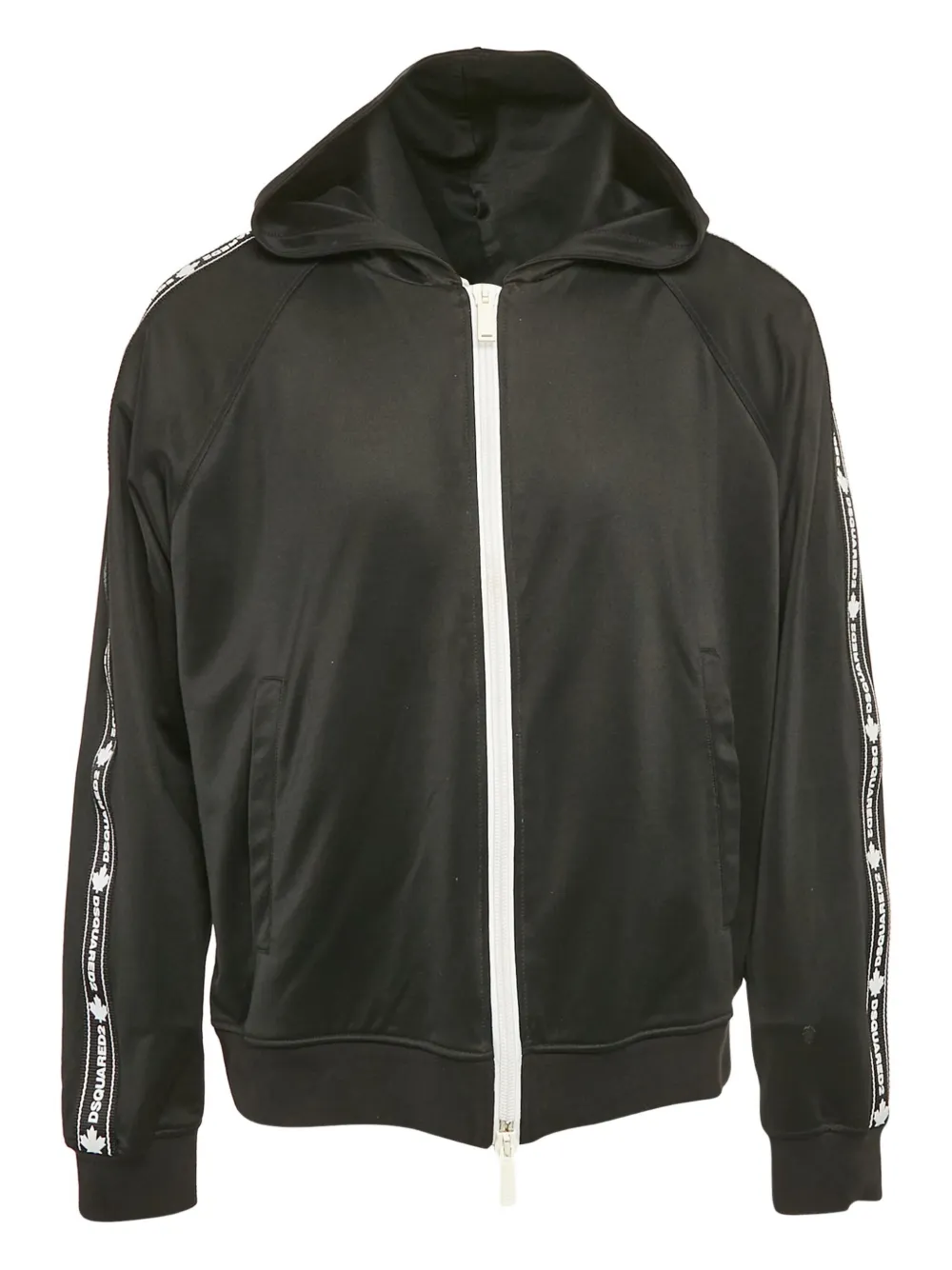 DSQUARED2 2020 pre-owned zip-up hoodie | Black | Image 1
