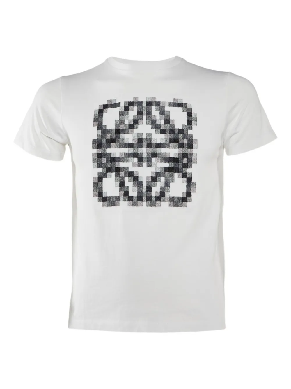 Loewe Pre-Owned Pixelated Anagram T-shrt | White | Image 1