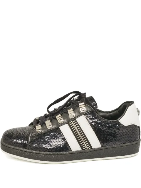 Balmain Pre-Owned sequinned sneakers