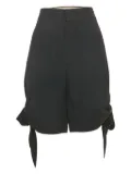 Chloé Pre-Owned Bow Tie Crepe Shorts - Blue
