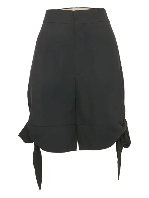 Chloé Pre-Owned Bow Tie Crepe Shorts
