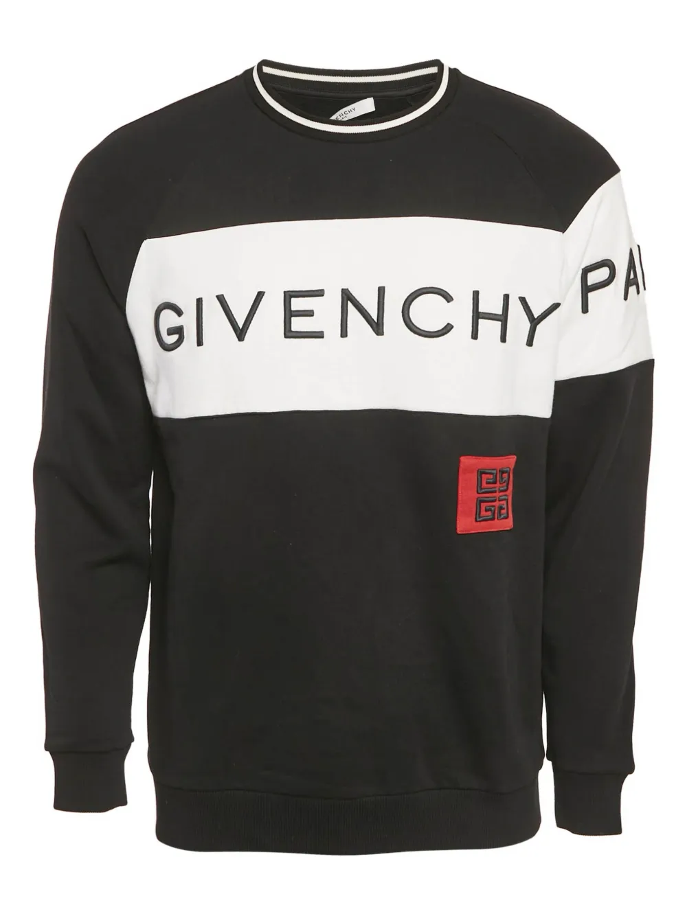 Givenchy Pre-Owned panel embroidery sweatshirt | Black | Image 1