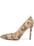 SJP by Sarah Jessica Parker pre-owned 100mm camouflage-print embellished stiletto pumps - Neutrals