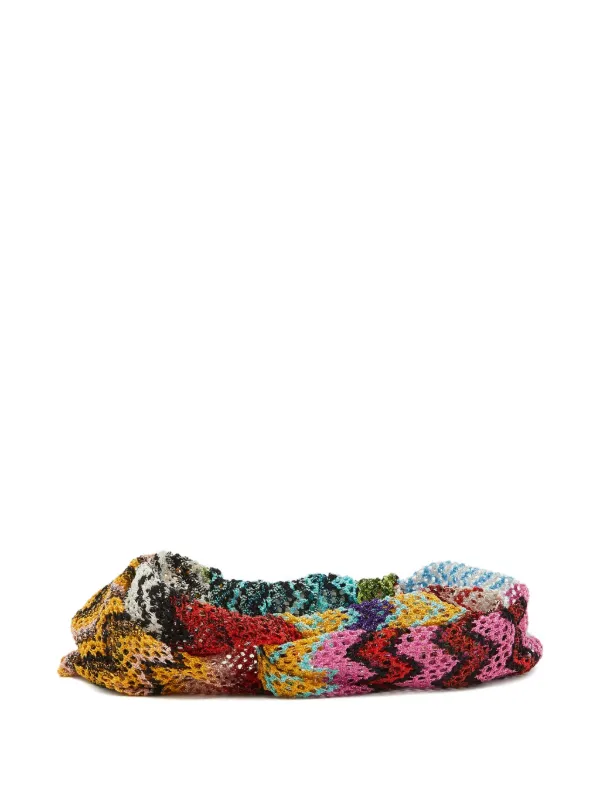 Missoni Twisted Lurex Headband Missoni Pre-Owned Twisted Lurex Headband | Blue | FARFETCH GE main image 2
