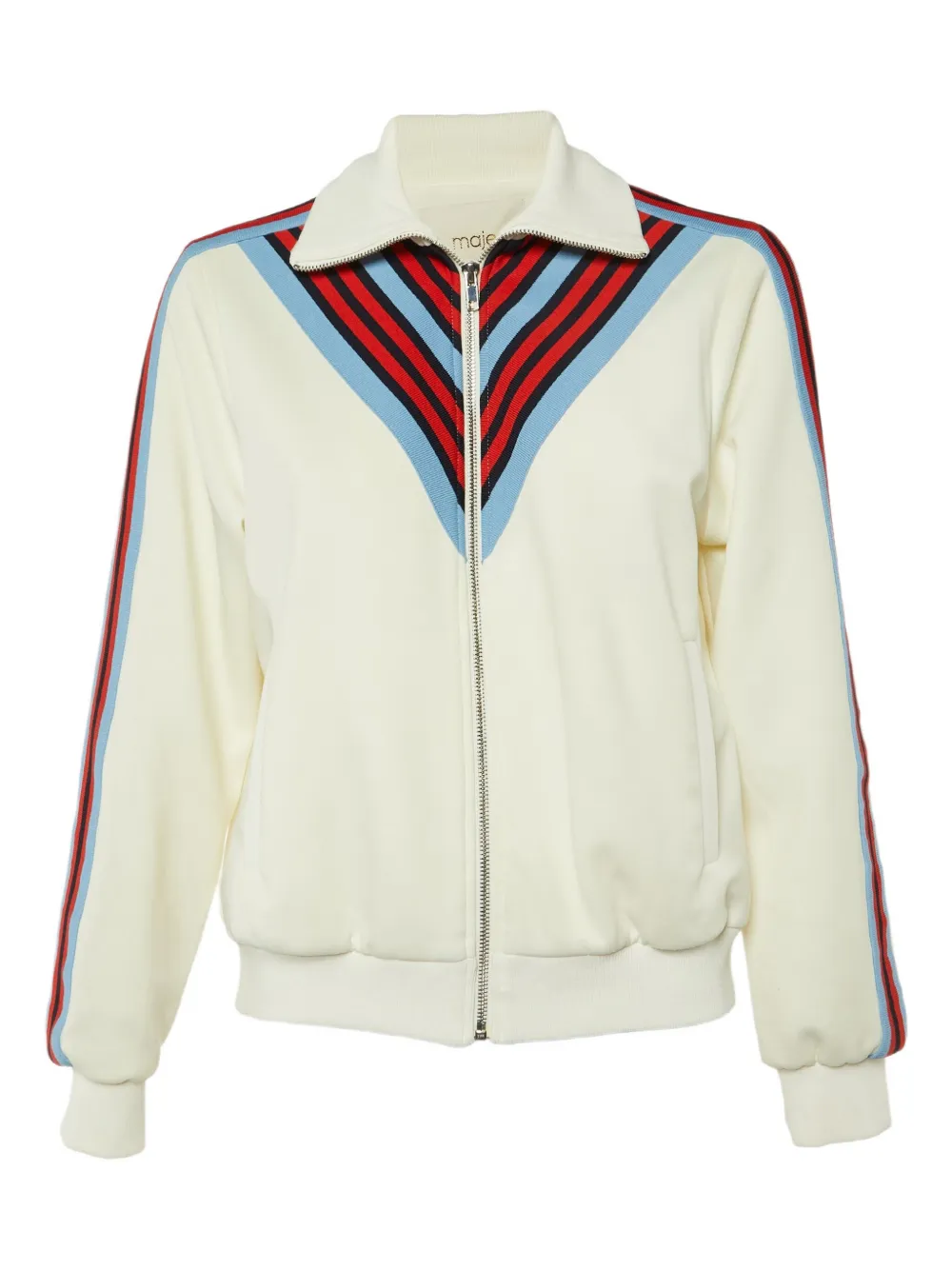 Maje Manela striped jacket - Bianco