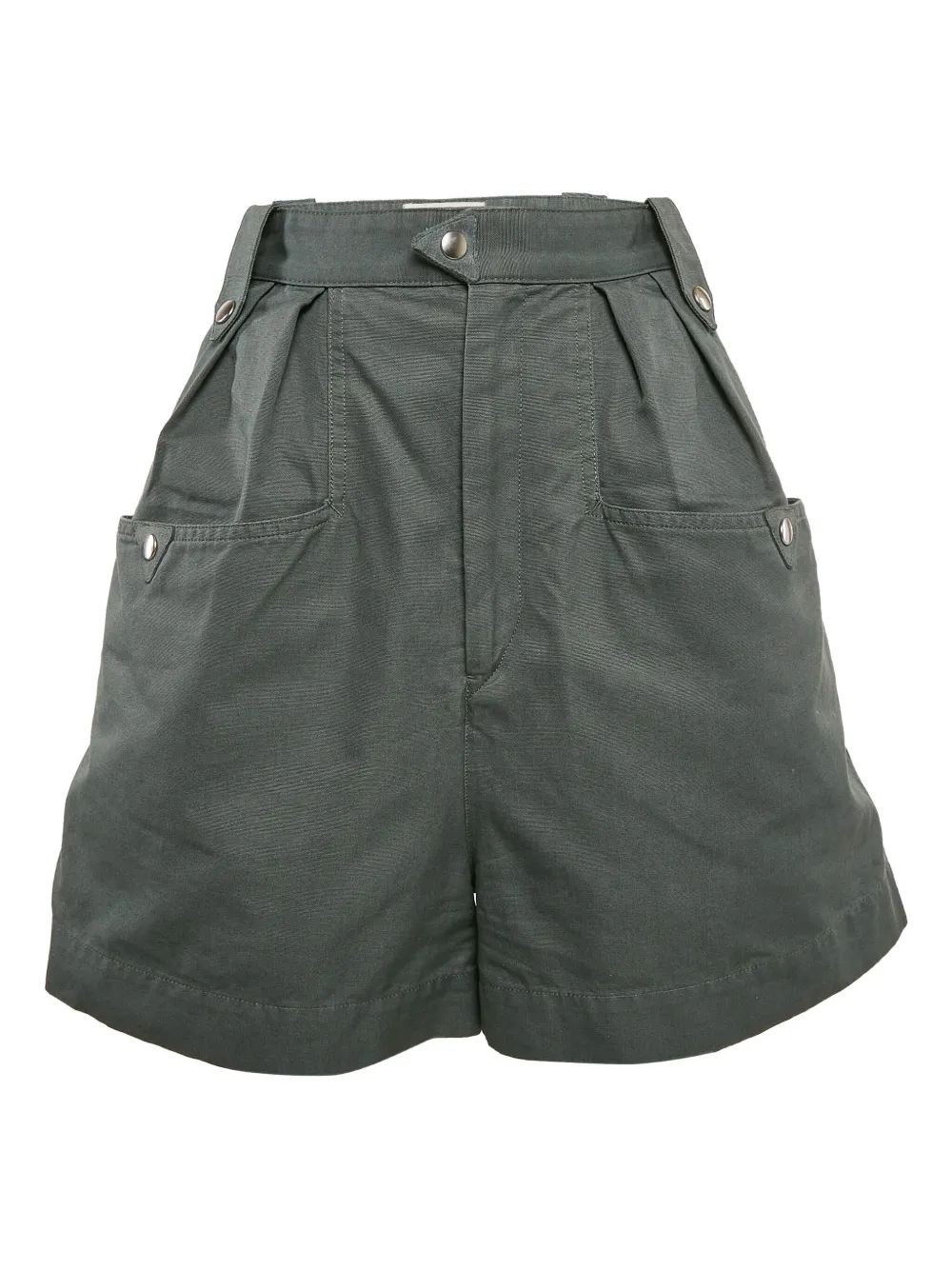 Isabel Marant Vintage pleat-detailing shorts - グリーン Isabel Marant Vintage pleat-detailing shorts - グリーン