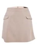 alice + olivia zip-up mini skirt - Neutrals