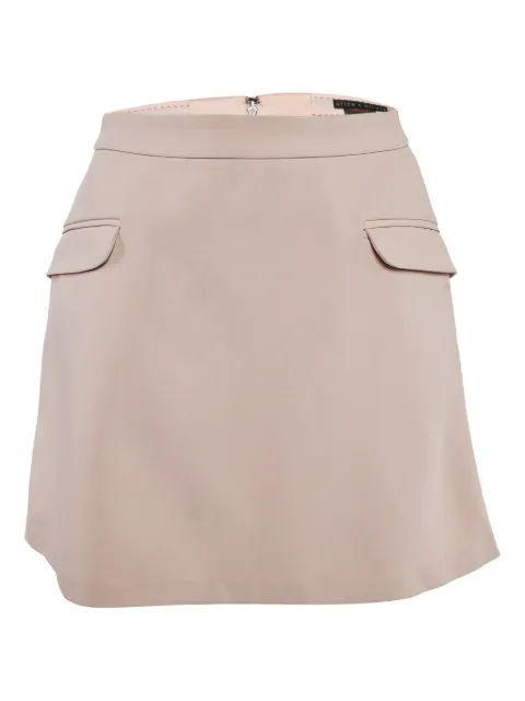 alice + olivia kort nederdel med lynlås