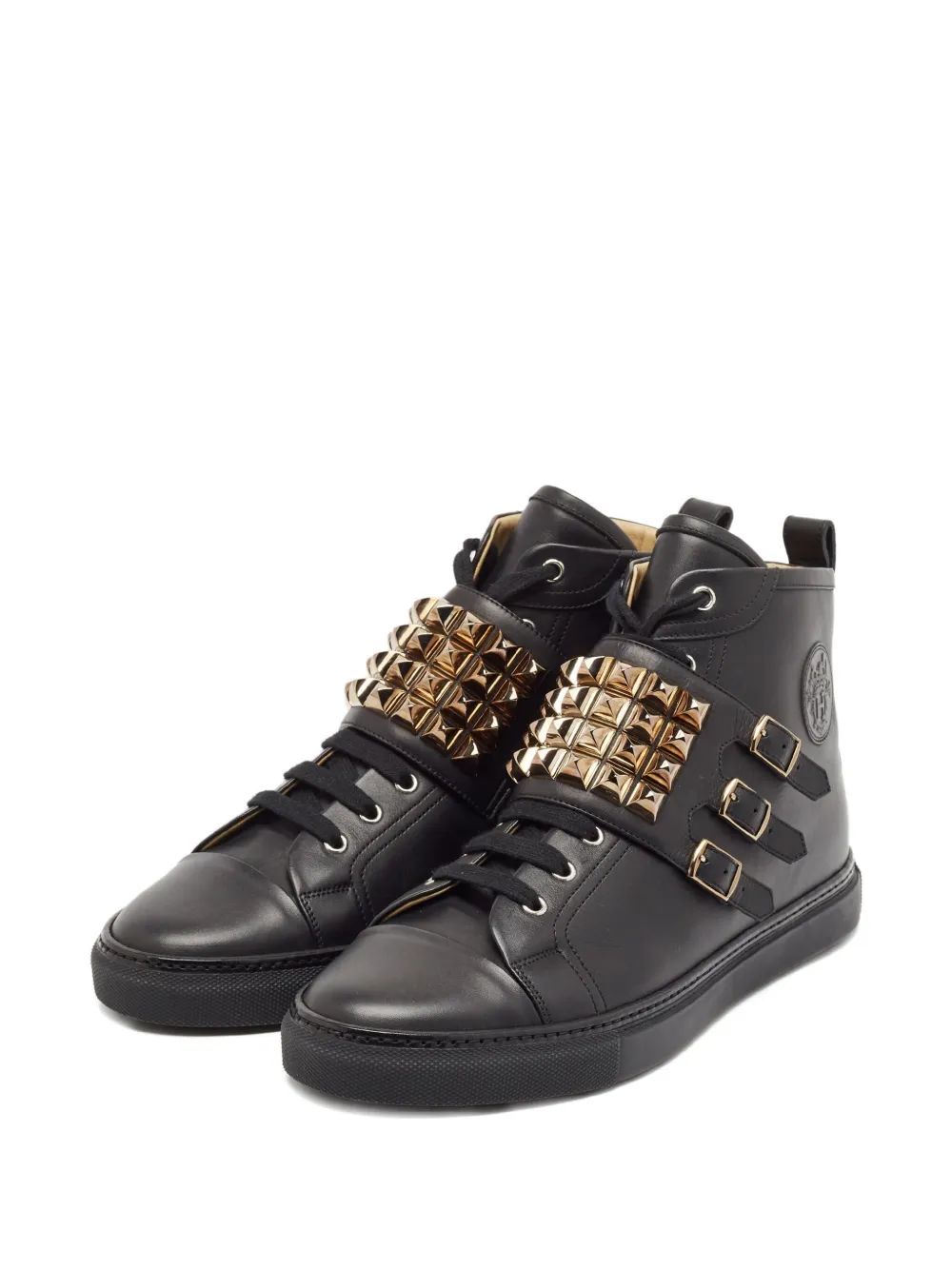 Hermès Pre-Owned leather lace-up sneakers | Image 2