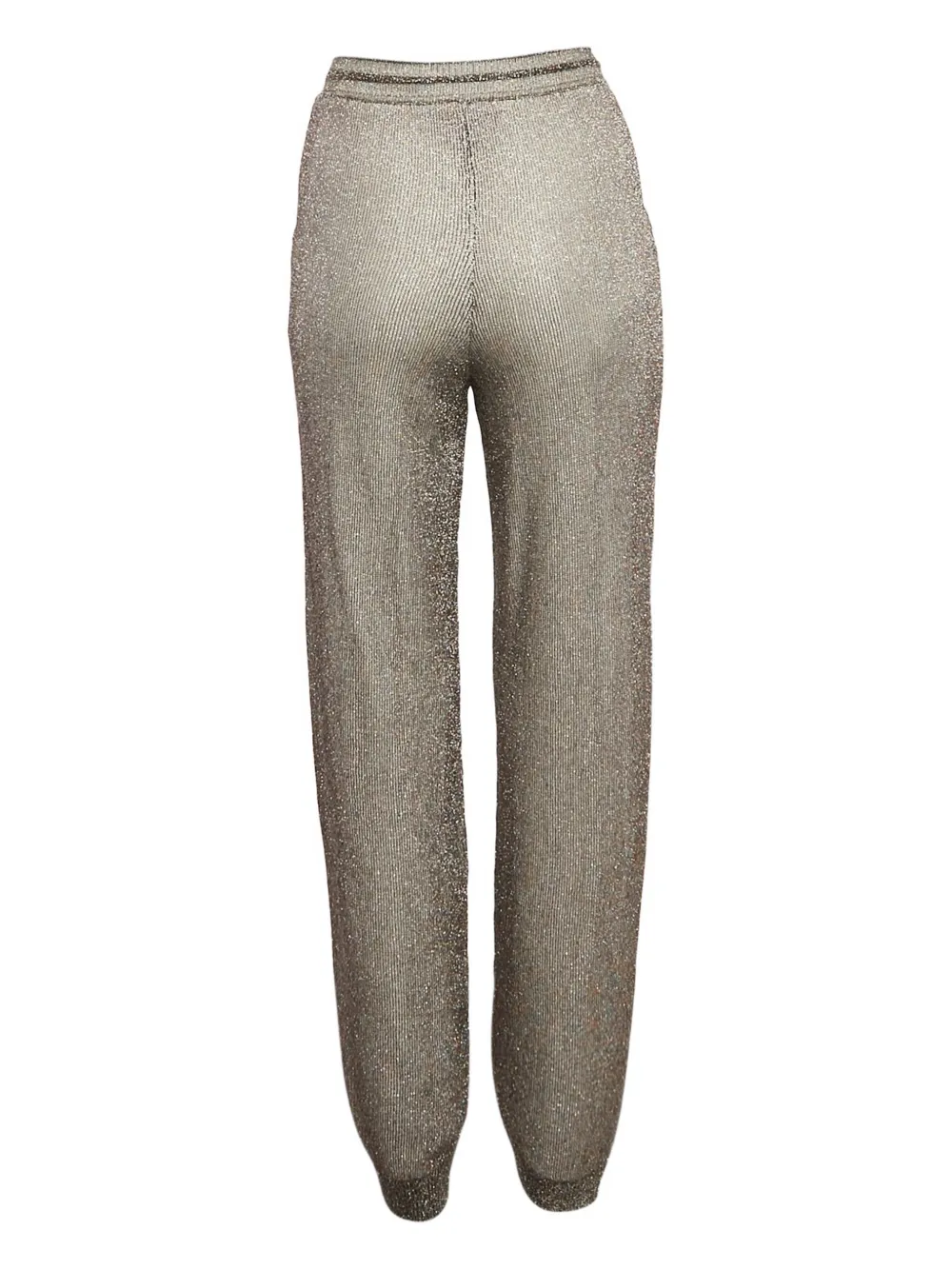 Missoni Pre-Owned Broek van wolblend met metallic-effect - Grijs