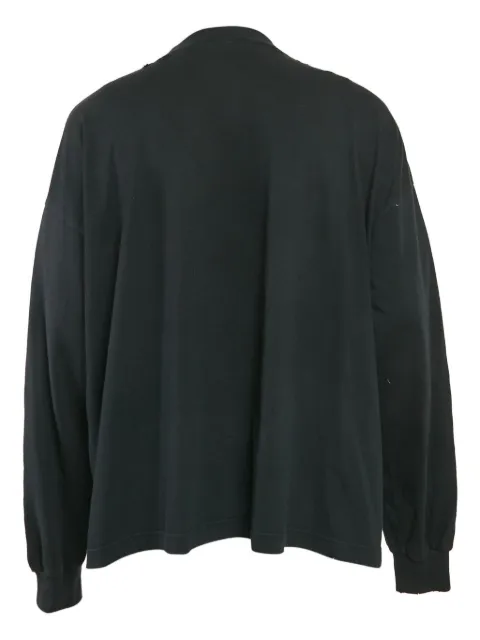 Balenciaga Pre-Owned playera manga larga con logo estampado