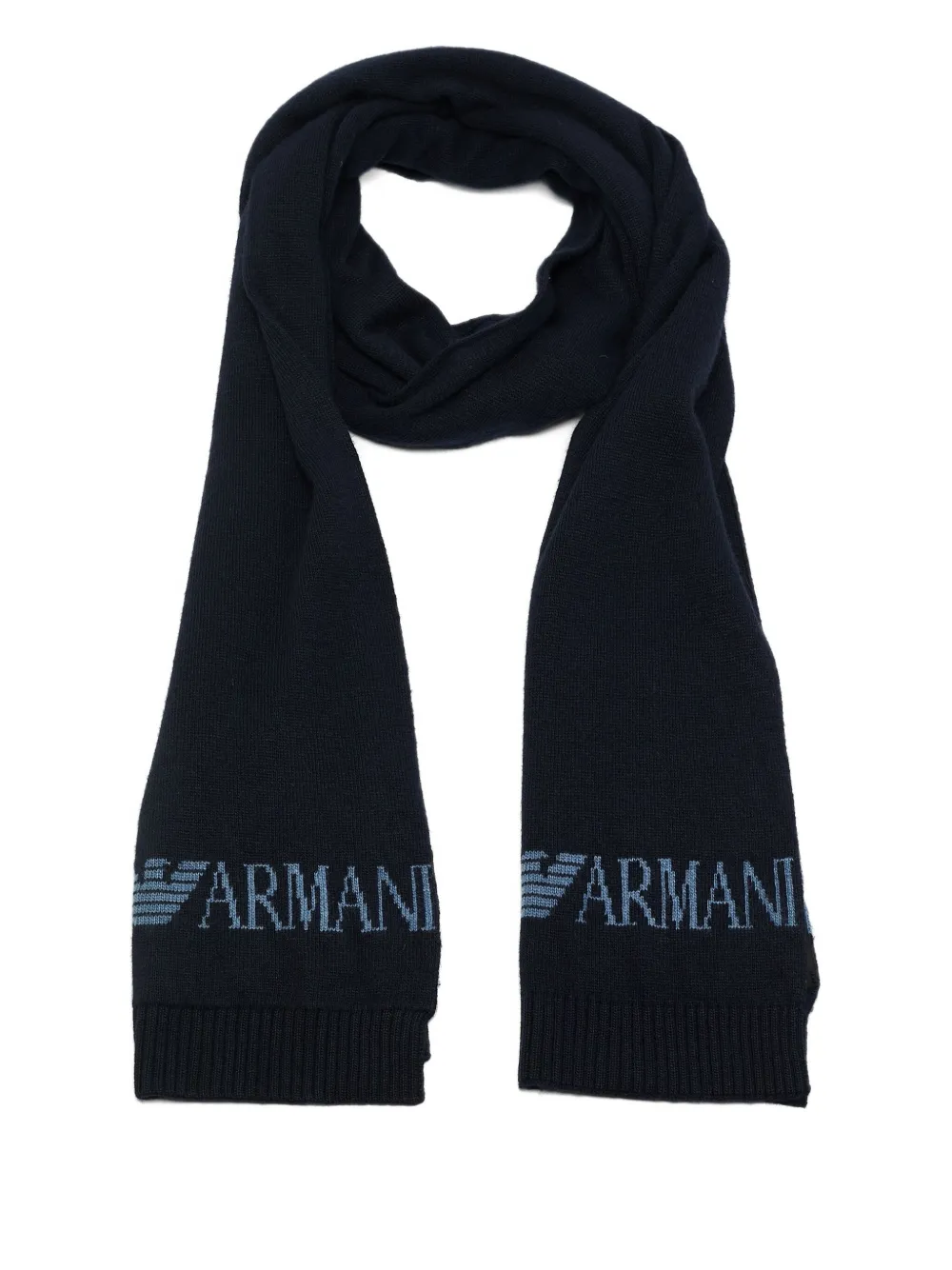 Emporio Armani Pre-Owned logo-embroidered scarf | Image 2