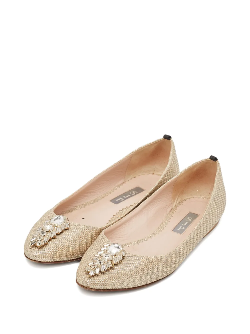 SJP by Sarah Jessica Parker glitter crystal ballet flats | Pre-Owned | Image 2