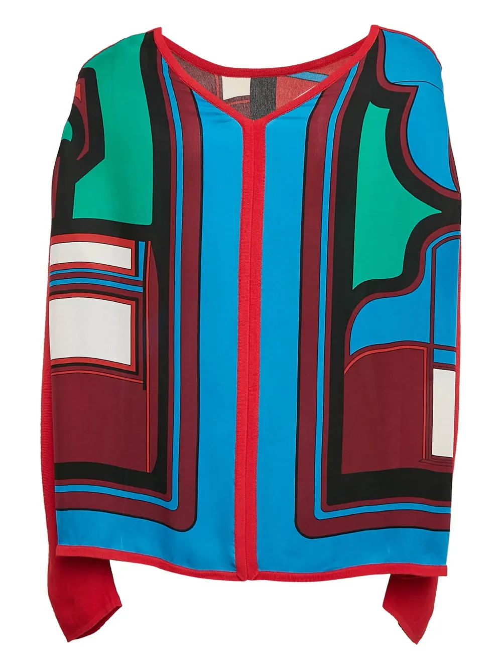 Hermès Pre-Owned geometric silk top | Image 2