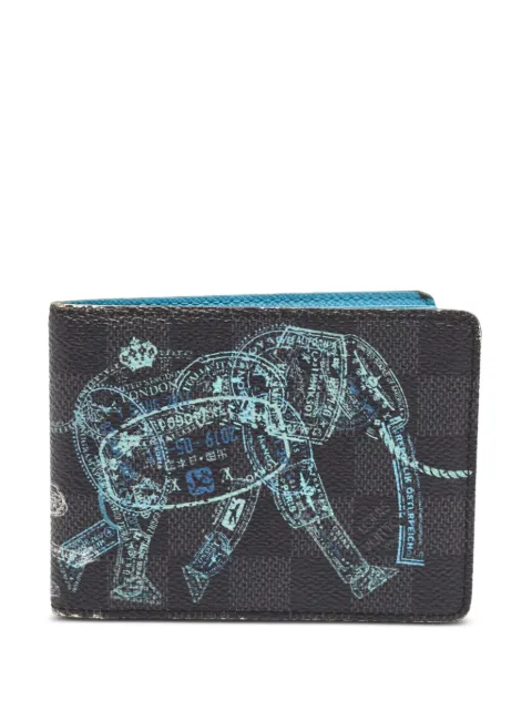 Louis Vuitton Pre-Owned Damier Portemonnaie mit Elefanten-Print
