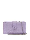 Versace Pre-Owned patent-leather chain wallet - Purple