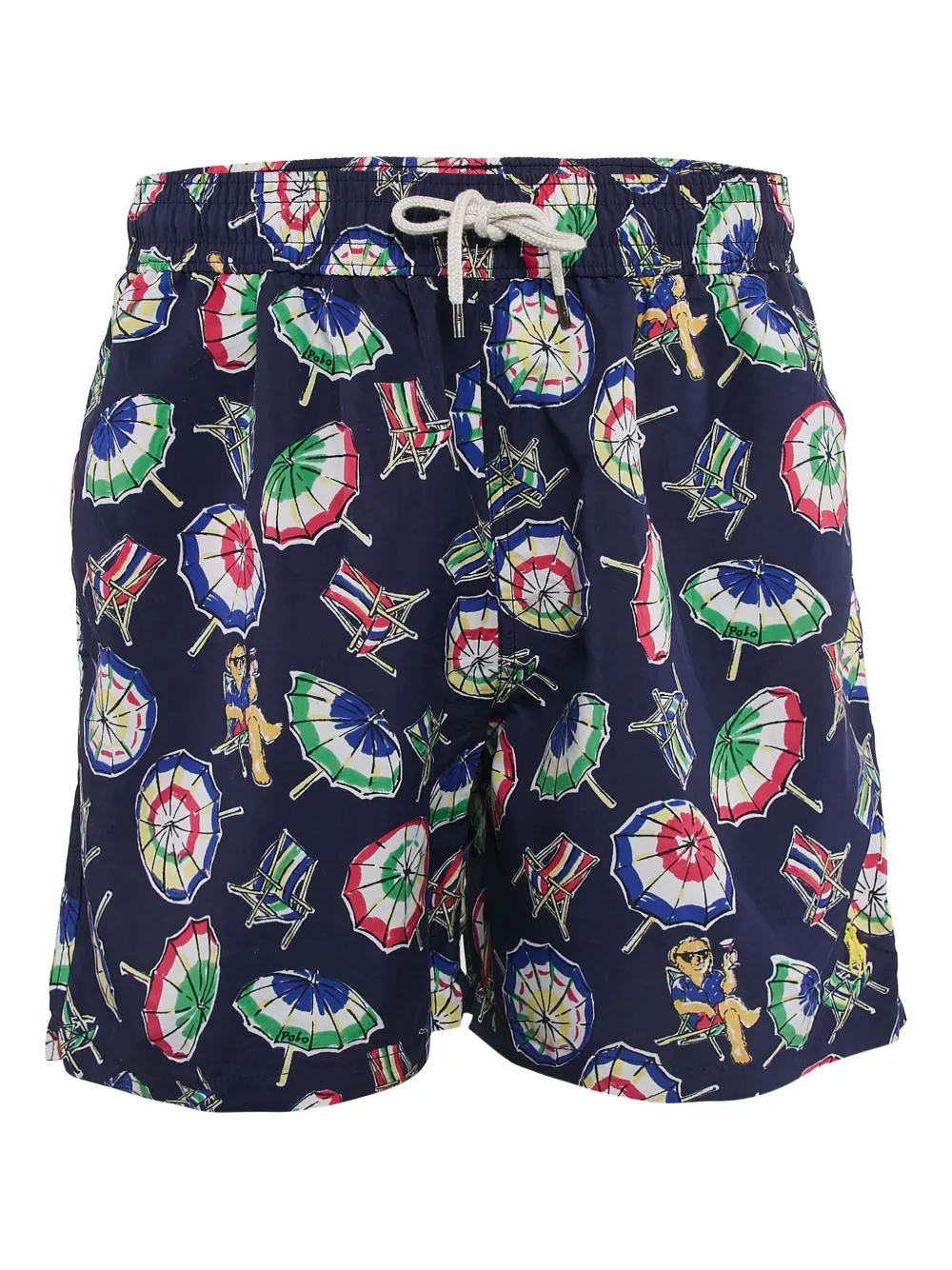 Polo Ralph Lauren graphic-print swim shorts - ブルー Polo Ralph Lauren graphic-print swim shorts - ブルー