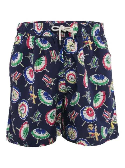 Short de bain à imprimé graphique - Polo Ralph Lauren - Modalova